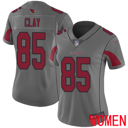 Arizona Cardinals Limited Silver Women Charles Clay Jersey NFL Football #85 Inverted Legend->youth nfl jersey->Youth Jersey